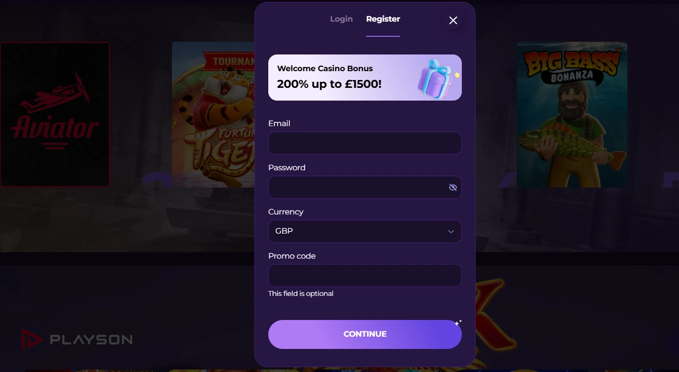 astrozino casino register
